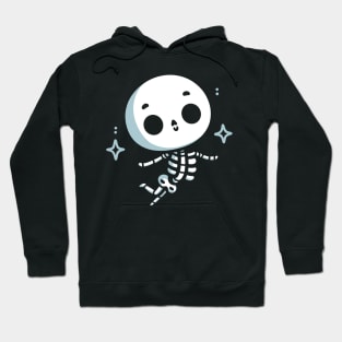 Cute Skeleton Dancing Happily | Cute Skeleton in Kawaii style | Halloween Costume Hoodie